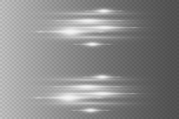 水平亮点包。激光光束，水平光束。图片下载