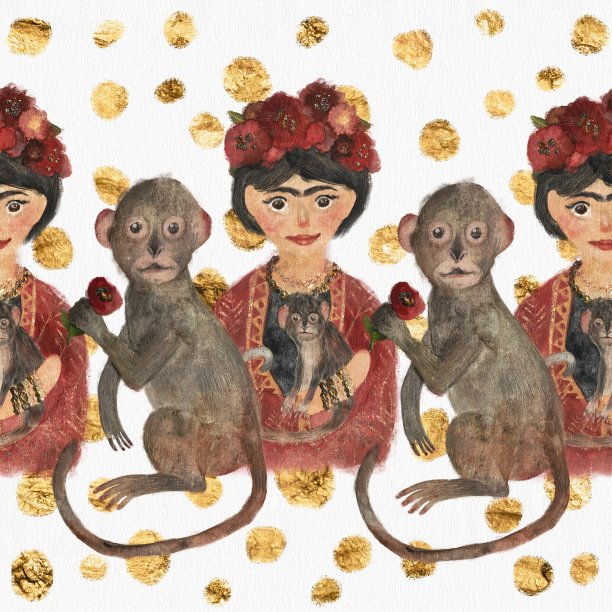 无缝水彩装饰图片下载