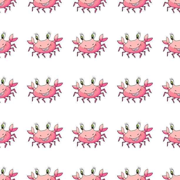 创意海洋无缝花纹。图案在手绘风格图片下载