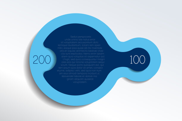 2 .元件方案、示意图。两个相连的圆。信息图表模板。图片下载