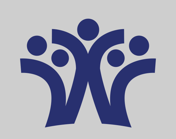 极简主义的人一起社区轮廓向量图片下载