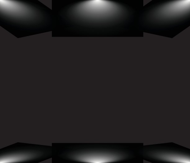 空的黑色渐变工作室房间背景。背景光室内与copyspace为您的创意项目，矢量插图EPS 10图片下载