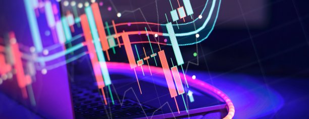 经济走势金融业务股票市场图表蜡烛图片下载