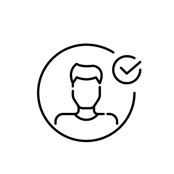 职位空缺的合适人选。Man用户头像和勾勾符号。像素完美的图标图片下载