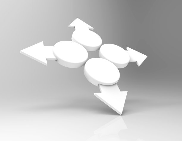 箭头孤立在灰色背景图片下载