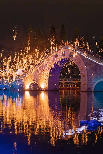 中国文化世界文化遗产——大书花、大铁花图片下载