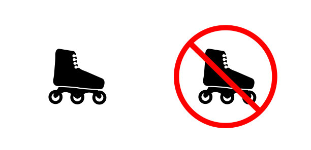 图标禁止溜冰鞋图片下载