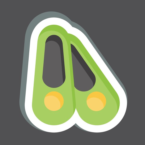 贴纸的鞋子。与Shoemaker符号有关。简单的设计可编辑。简单的说明图片下载