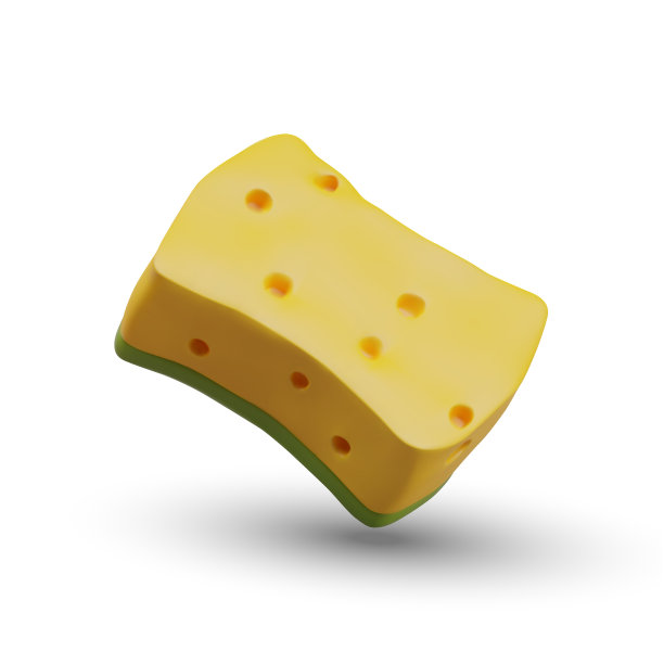 逼真的彩色毛巾，洗涤海绵。皮肤清洁配件图片下载