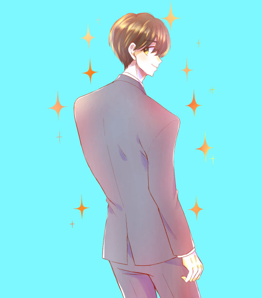 男性办公室职员转过身来图片下载