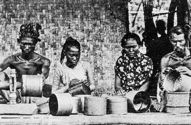 1895年印度的人物和地标:缅甸的盒子制造者图片下载