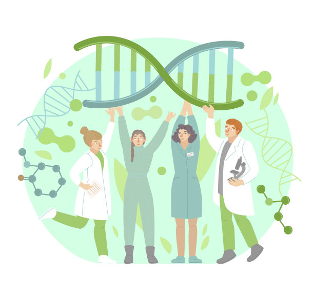 DNA遗传测试。个人基因分析报告图片下载