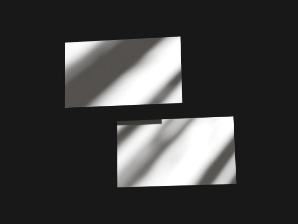 浮动的名片模型图片下载