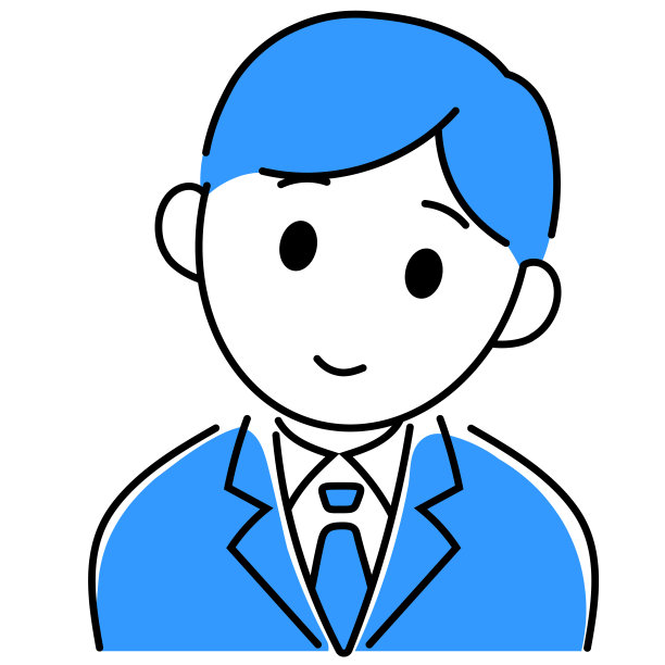 商人简单的人物图标插图图片下载