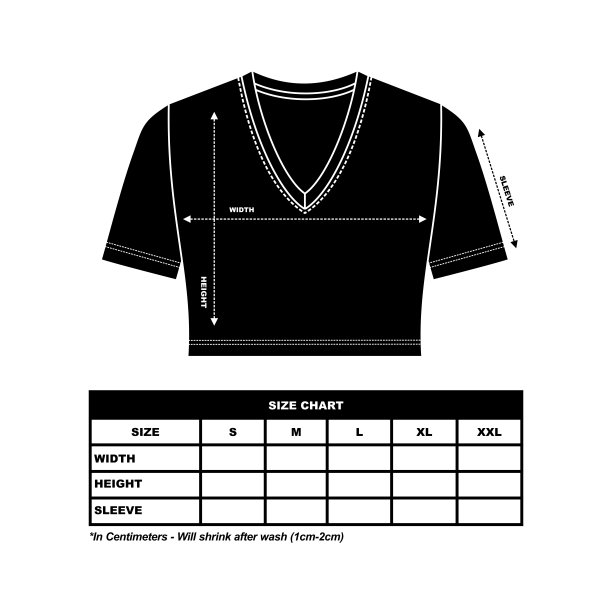 圆领露脐女t恤尺寸图模板绘图，基本t恤绘图图片下载