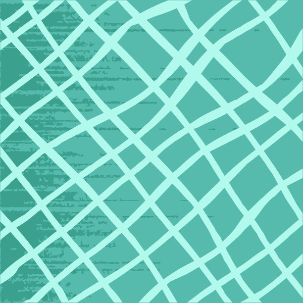 绿色、淡色底色配合毛笔质感效果，编织格纹风格细折线。不规则检查重复图案。方形对角线形状，杂音纹理，失真。用于覆盖，笔刷，阴影或蒙太奇图片下载