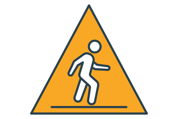 人行横道图标。与行人通道、公共导航相关的图标。平线图标样式。元素说明图片下载