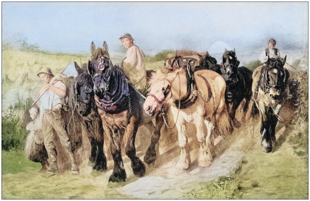 古色古香的绘画照片:农民图片下载