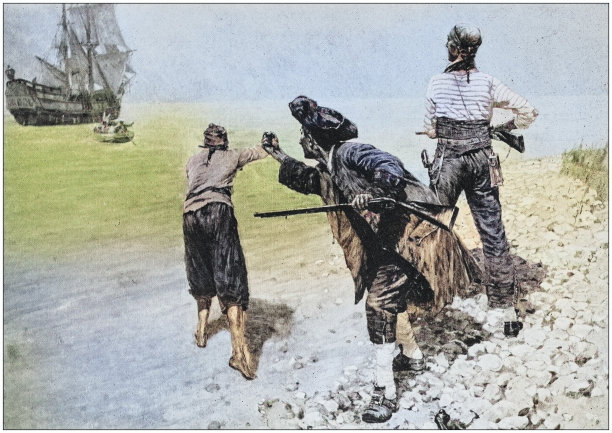 古董画照片:海盗图片下载