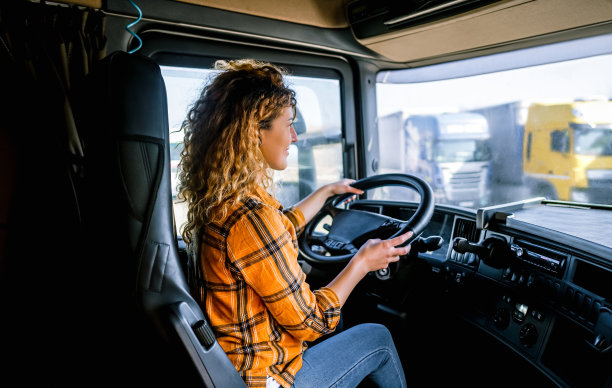 女卡车司机图片下载