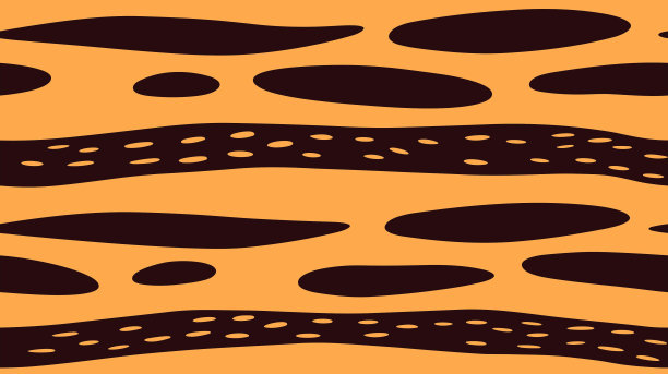 明亮的最小打印。深色设计背景表面。野生动物无缝图案背景。单色幻想涂鸦。大胆天真的树叶与点，玛兰塔图案。纺织品时尚之旅。图片下载