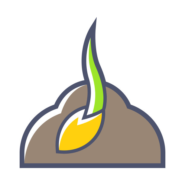 从种子发芽的。农业、栽培、种植插画。图片下载