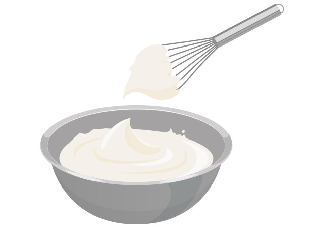 将鲜奶油放入碗中搅拌图片下载