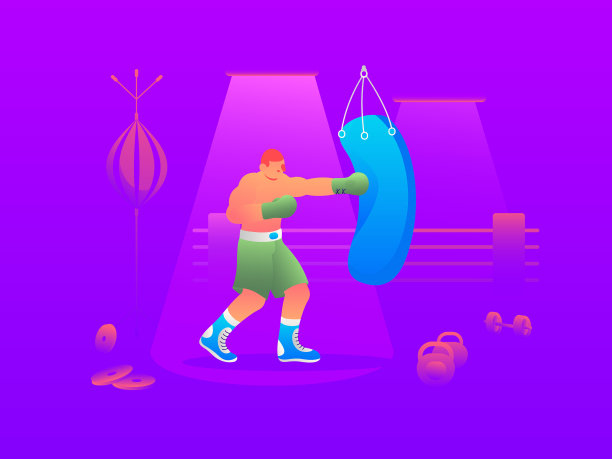 精准出拳，拳击手训练图片下载
