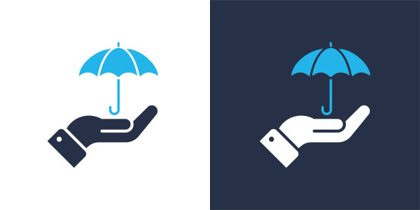 保护保险。固体图标，可以应用在任何地方，简单，像素完美和现代风格。图片下载