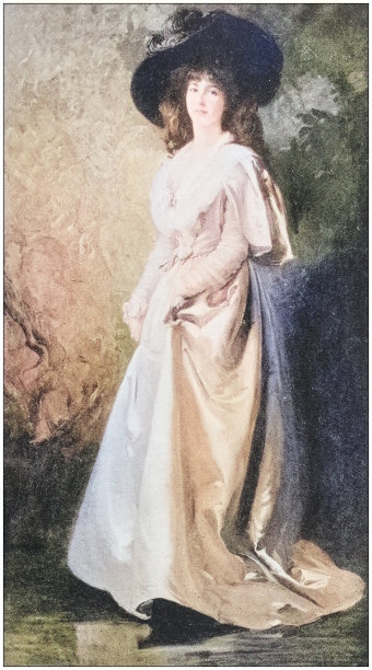 古董画照片:女人图片下载