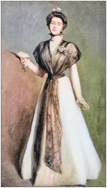 古董画照片:女人图片下载