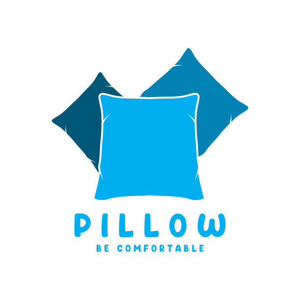 简单软枕标志模板设计矢量插图图片下载