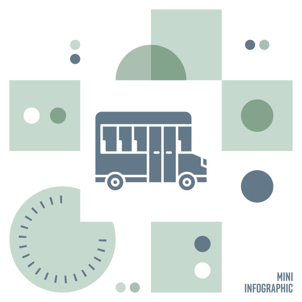 校车迷你资讯图设计图片下载