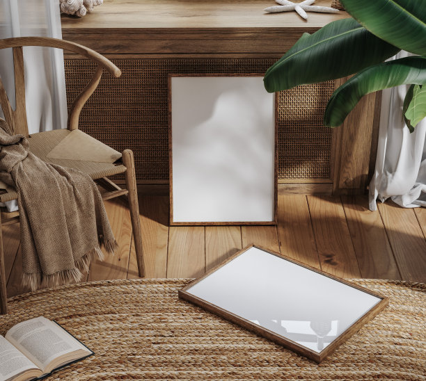 农舍室内背景的模型框架图片下载