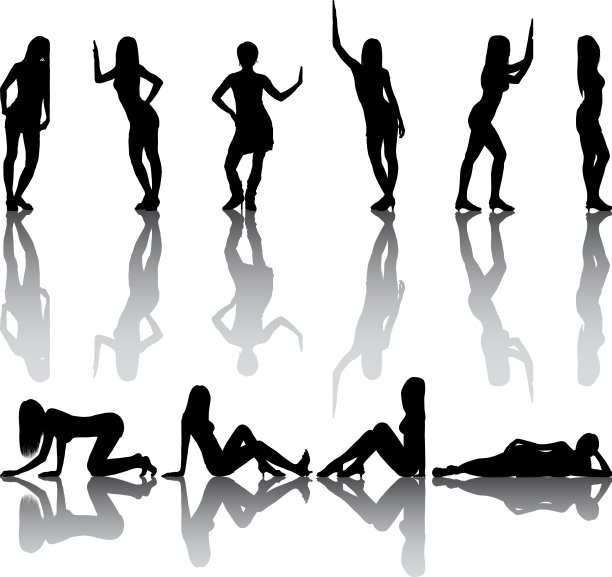 女强人剪影图片下载