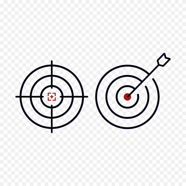 目标符号，营销理念，矢量设计。图片下载