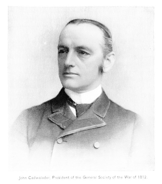 约翰·卡德瓦德照片肖像，1812年战争总协会主席，19世纪美国文化图片下载