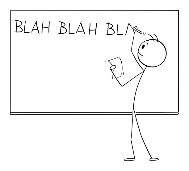 教师或学生写废话废话在白板或黑板，矢量卡通棍状图说明图片下载