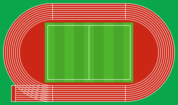 田径孤立矢量插图图片下载