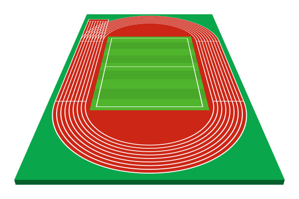田径孤立矢量插图图片下载