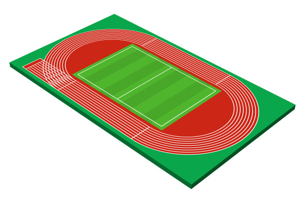 田径孤立矢量插图图片下载