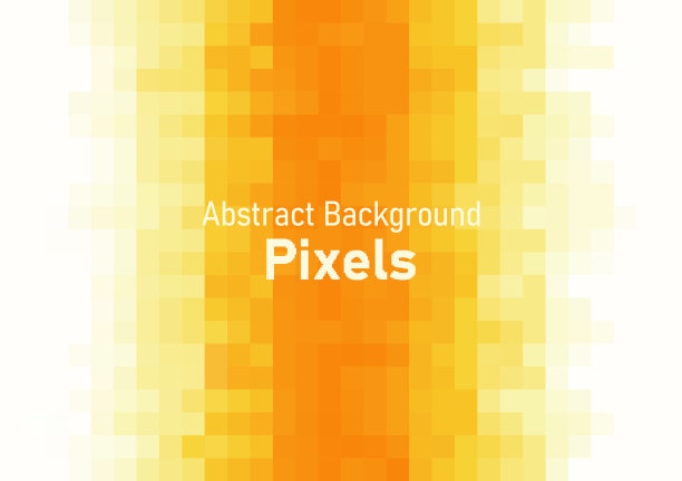 像素分解模式。几何马赛克背景，黄色的颜色梯度矢量插图模板壁纸，海报，网页横幅。图片下载