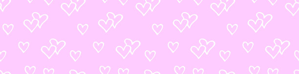 粉色无缝抽象图案的小轮廓心。手绘涂鸦背景，纹理为纺织品，包装纸，情人节，浪漫的设计图片下载