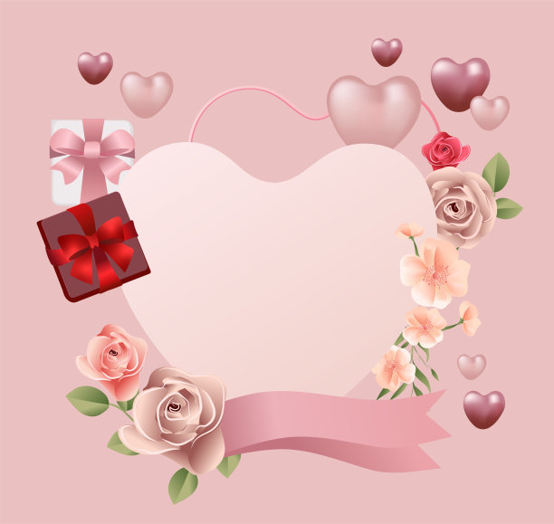 节日贺卡的情人节，生日，妇女或母亲节。图片下载