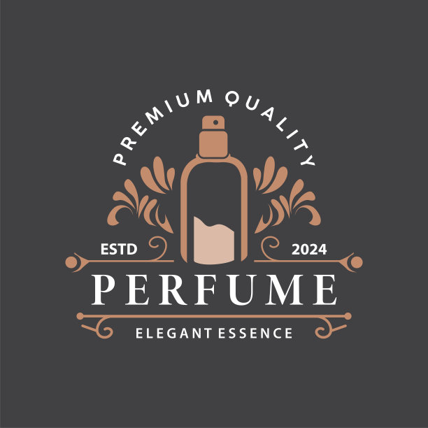 简单极简的香水美容产品品牌模板香水瓶设计图片下载