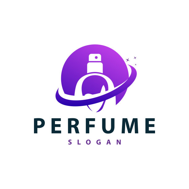 简单极简的香水美容产品品牌模板香水瓶设计图片下载