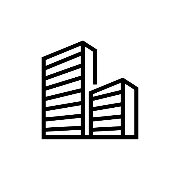 建筑物线图标。摩天大楼，公寓，国家大厦。图片下载