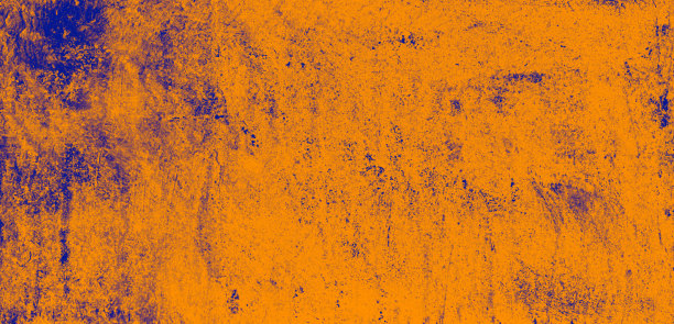 全框架橙色蓝色水洗斑点涂水泥和混凝土背景图片下载