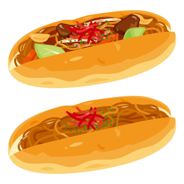 日式烤串面包图片下载