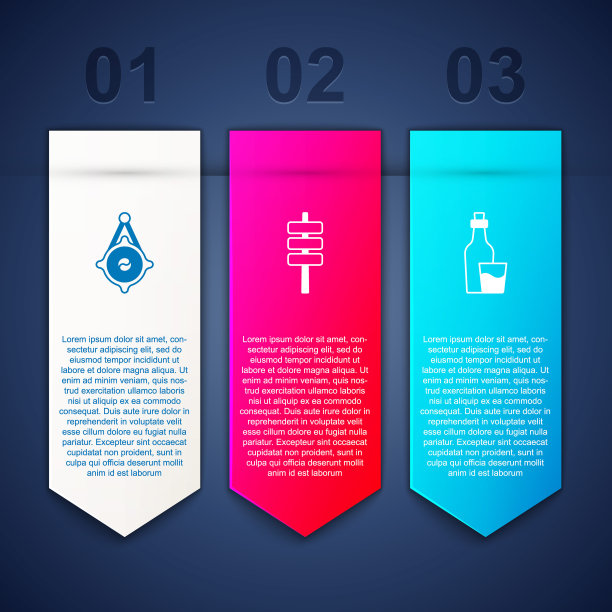 摆放韩式灯笼、食物丸子和烧酒瓶。业务信息图表模板。向量图片下载